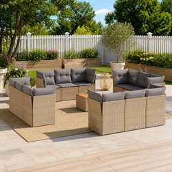 Specifications of 13 Piece Garden Sofa Set in Beige
