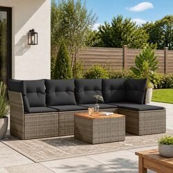 Garden Sofa Set 6 Piece Dimensions and Details