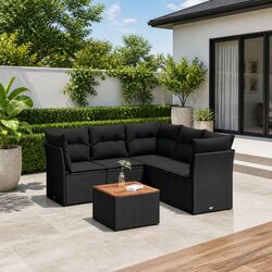 Specifications of 6 Piece Garden Sofa Set with Cushions