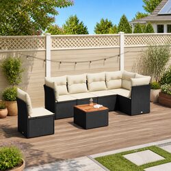 Specifications of 7 Piece Garden Sofa Set with Cushions