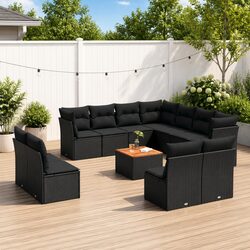 12-Piece Outdoor Sofa Set Dimensions and Material Specs