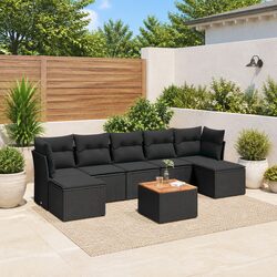 8-Piece Modular Outdoor Sofa Set with Weather-Resistant Design