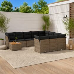 Specifications of 11 Piece Grey Garden Sofa Set