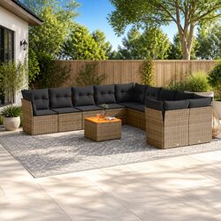 Specifications of Grey 11-Piece Garden Sofa Set