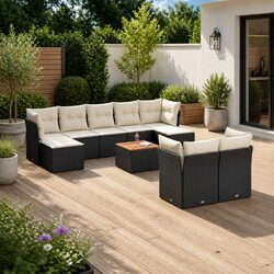 Specifications of 10 Piece Outdoor Garden Sofa Set with Cushions