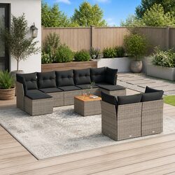 Specifications of Modular 10-Piece Garden Sofa Set