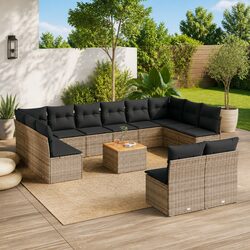 Specifications for 13 Piece Grey Garden Sofa Set