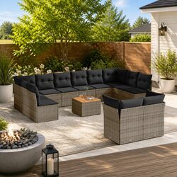 Specifications of 13 Piece Outdoor Sofa Set - Grey