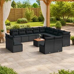 Garden Sofa Set: 14 Pieces of Modular Outdoor Furniture