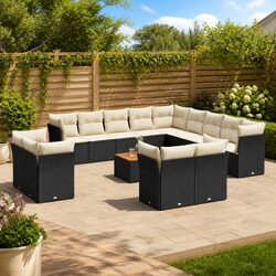 Specifications of 14-Piece Outdoor Sofa Set with Cushions