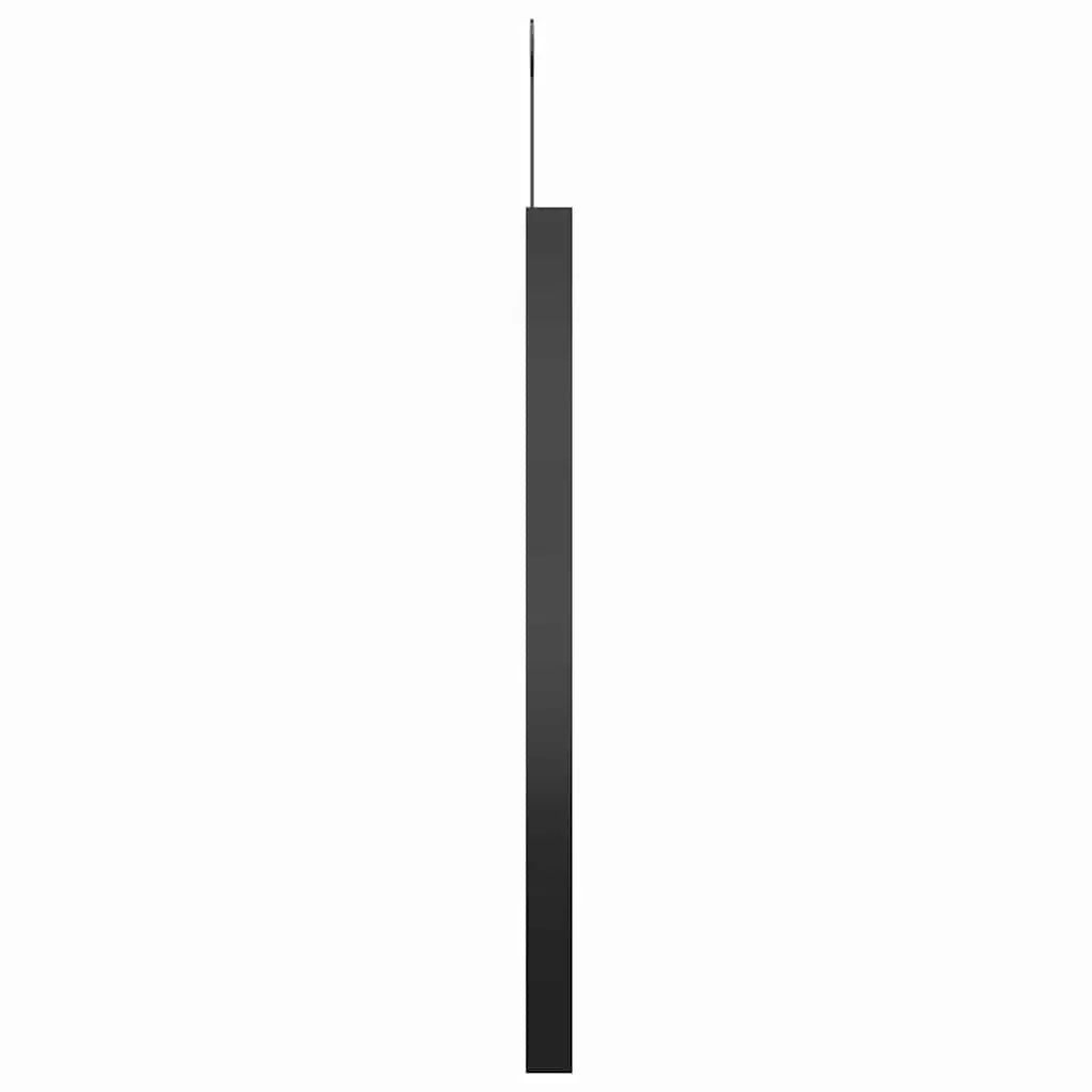 Hanging Wall Mirror Home Use Black Round 50cm Diameter