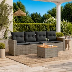 Specifications of the 5 Piece Garden Sofa Set in Grey
