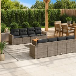 Specifications of the 9-Piece Garden Sofa Set with Cushions