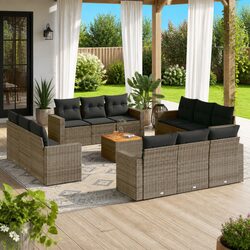 Specifications of 13 Piece Garden Sofa Set with Cushions