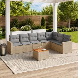 Specifications of 8 Piece Modular Garden Sofa Set