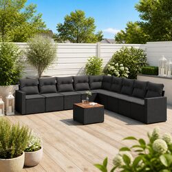 Garden Sofa Set Specifications: 10 Piece Outdoor Furniture