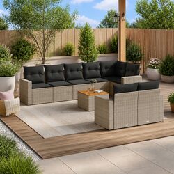 9 Piece Garden Sofa Set: Specifications and Features