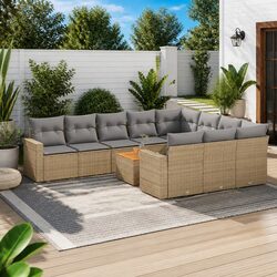 Specifications of the 11-Piece Outdoor Sofa Set with Cushions