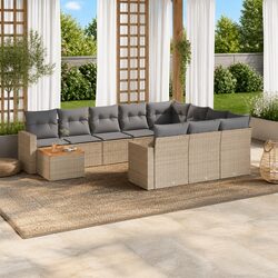 Specifications for 11 Piece Beige Outdoor Sectional Sofa