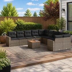 Specifications of the 11-Piece Outdoor Grey Sectional Sofa Set
