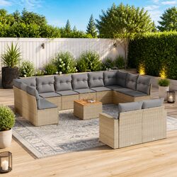 Outdoor Sectional Sofa Set 13 Pieces - Specifications Inside