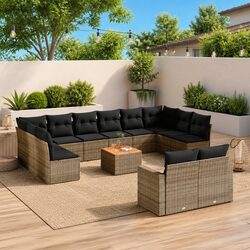 Specifications of 13 Piece Grey Outdoor Sofa Set