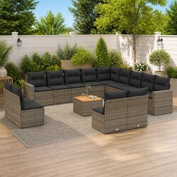 14-Piece Garden Sofa Set: Modular, Durable, and Stylish