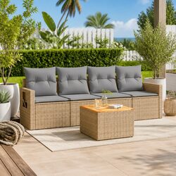 Specifications of 5-Piece Outdoor Sofa Set with Cushions