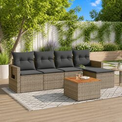 6-Piece Modular Garden Sofa Set Specifications and Features