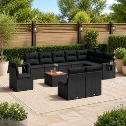 Specifications of 11-Piece Outdoor Sofa Set with Acacia Table