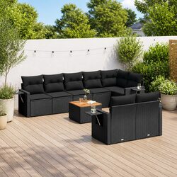 Outdoor Sectional Sofa Set 9 Pieces with Modular Design