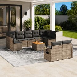 Specifications of Our 10-Piece Grey Outdoor Sofa Set