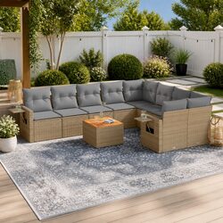 Outdoor Sectional Sofa Set - 10 Pieces of Modular Comfort