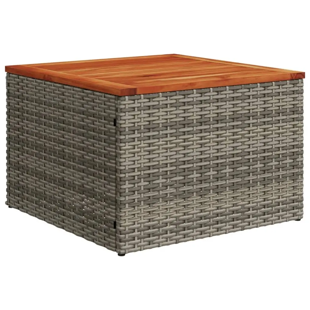 Outdoor Sectional Sofa Set 11 Piece Patio Garden Furniture Grey Poly Rattan