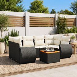 7 Piece Modular Garden Sofa Set with Removable Covers
