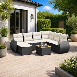 Specifications of 8 Piece Garden Sofa Set with Cushions