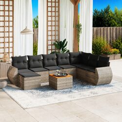 9 Piece Garden Sofa Set with Modular Design and Cushions