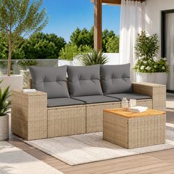 Specifications for 4-Piece Garden Sofa Set with Cushions