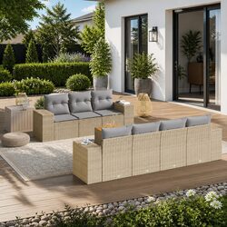 8 Piece Garden Sofa Set Specifications and Features