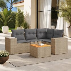 Specifications of 5 Piece Garden Sofa Set with Cushions