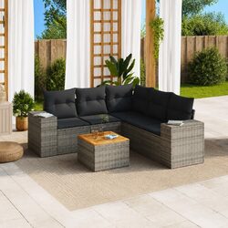 Specifications for 6-Piece Modular Garden Sofa Set