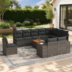 Specifications of the 11 Piece Garden Sofa Set with Cushions