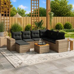 8-Piece Garden Sofa Set Specifications: Modular Design