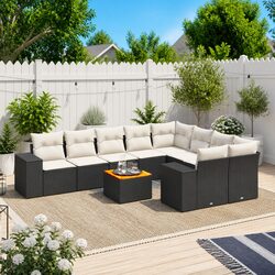 Specifications of 10 Piece Garden Sofa Set with Cushions