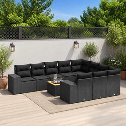 11 Piece Garden Sofa Set - Dimensions and Material Specs