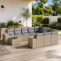 11-Piece Outdoor Sofa Set Dimensions and Features