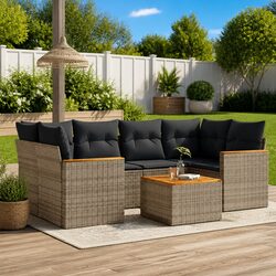 7 Piece Garden Sofa Set: Dimensions and Specifications