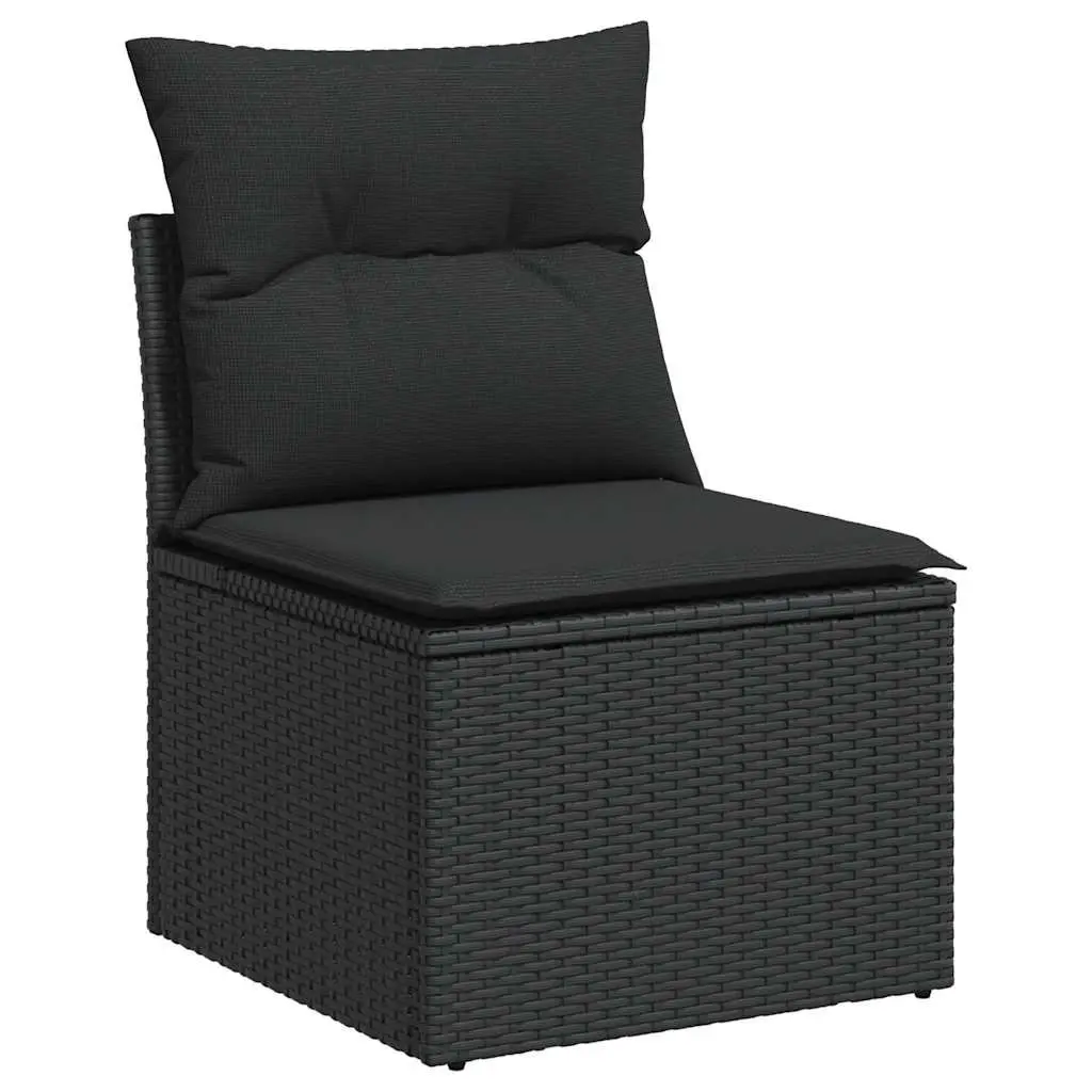 5 Piece Modular Outdoor Furniture Sofa Set for Garden and Patio with Removable Washable Cushions and Weather Resistant PE Rattan