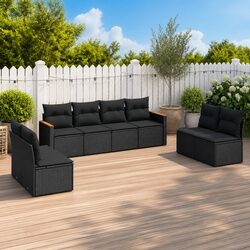 Modular Garden Sofa Set: 8-Piece Specifications and Features