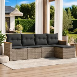 Specifications of 5 Piece Outdoor Sofa Set with Cushions